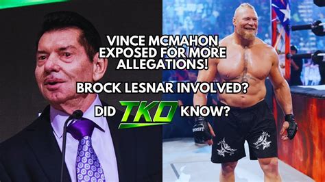 brock lesnar allegations|vince mcmahon brock lesnar scandal.